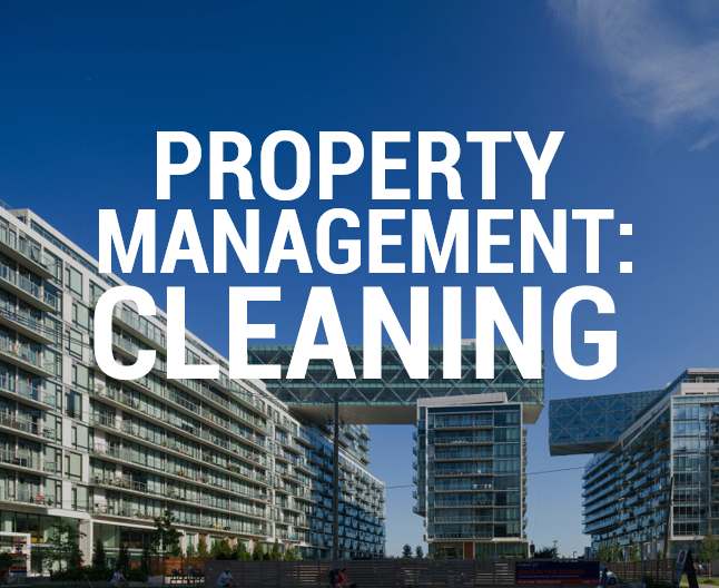 Tips for property management on cleaning